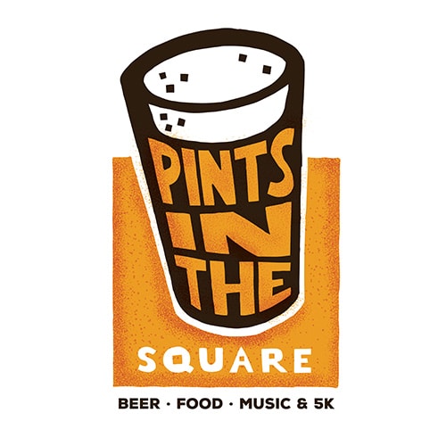 Pints in the Square Logo Design